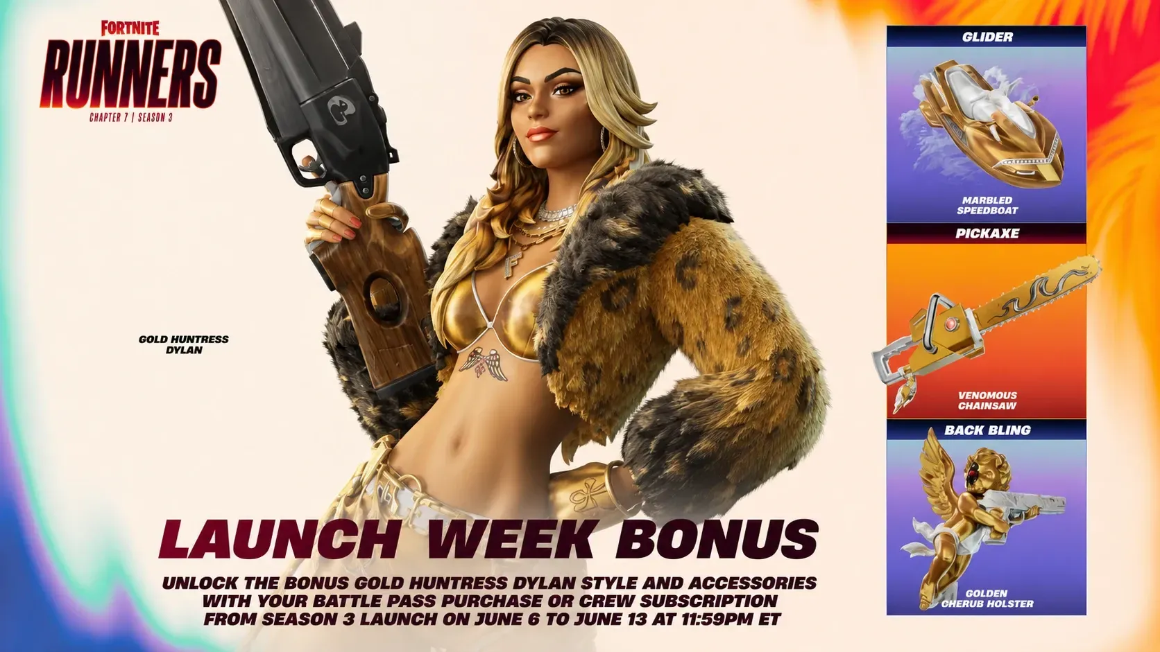 Fortnite Chapter 7 Season 3 Battle Pass Launch Week Bonus