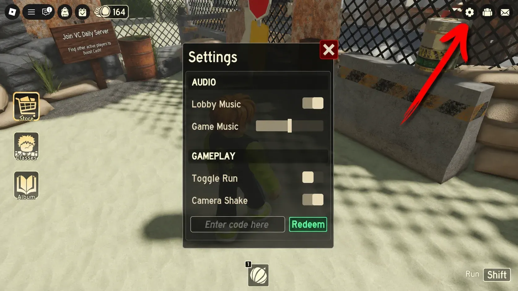 How to redeem codes in Deadly Delivery