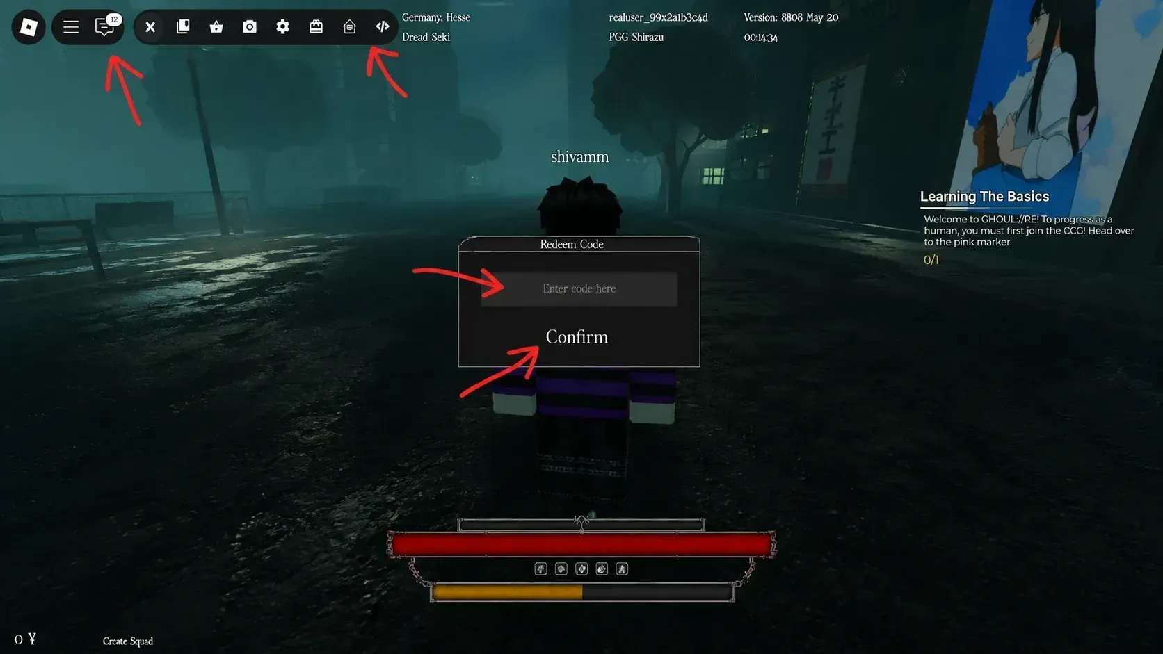 How to redeem GHOUL://RE codes