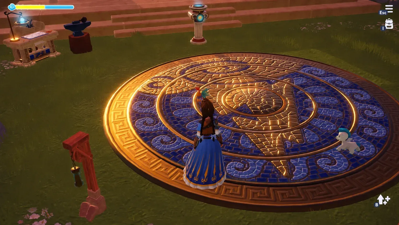 Completed version of Zeus puzzle in disney dreamlight valley