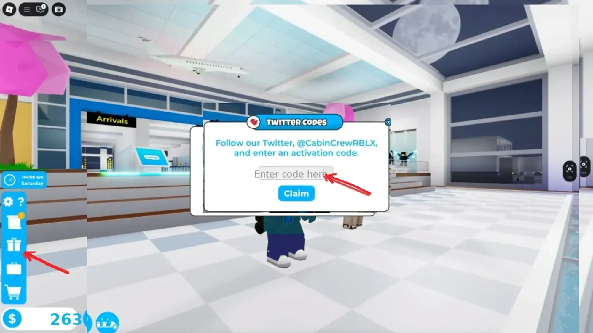 redeem roblox cabin crew codes