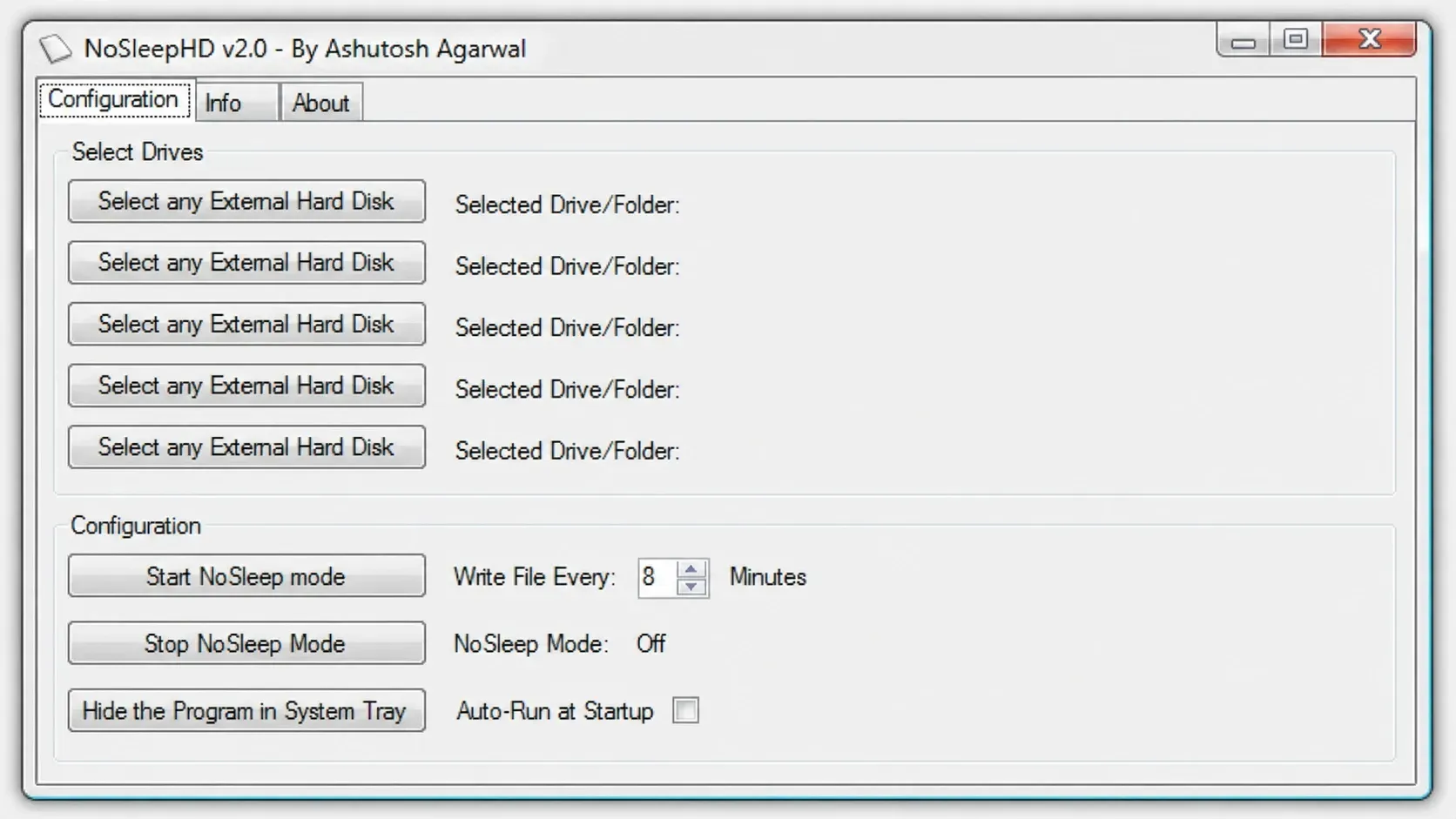 Prevent External Hard Disk from going to sleep