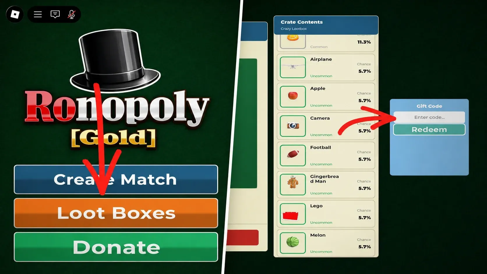 How to redeem Ronopoly codes