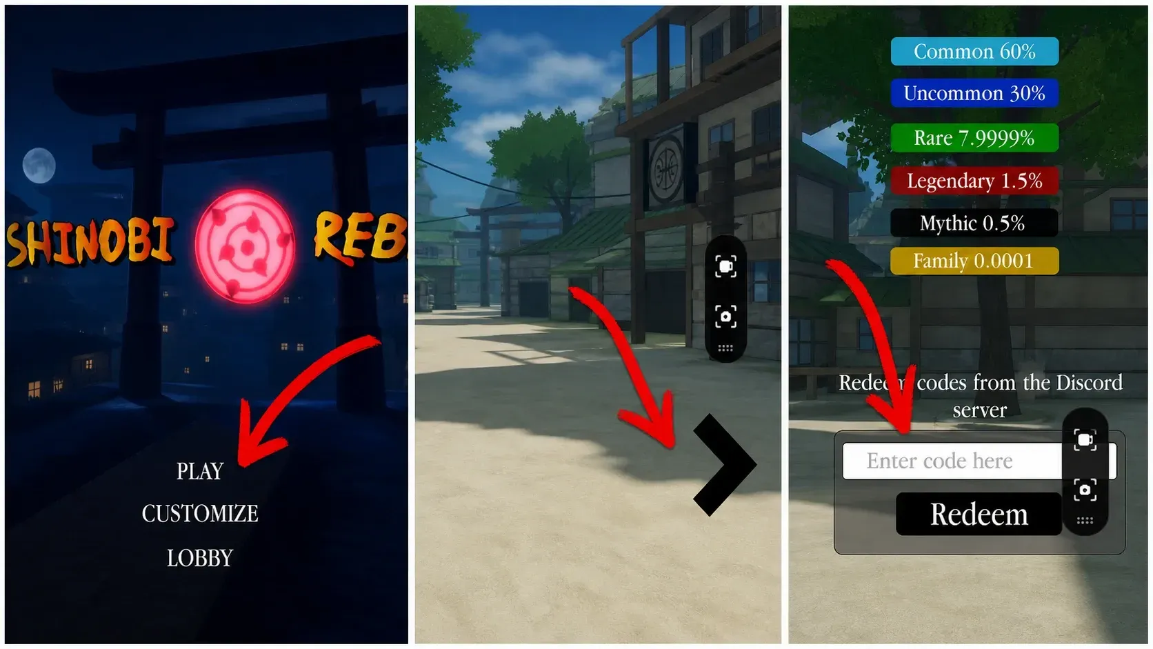 How to redeem Shinobi Reborn codes