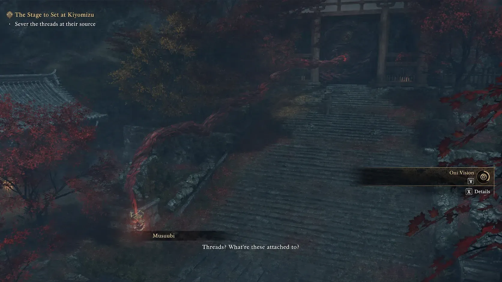 Oni Vision is used to find hidden objects in the world