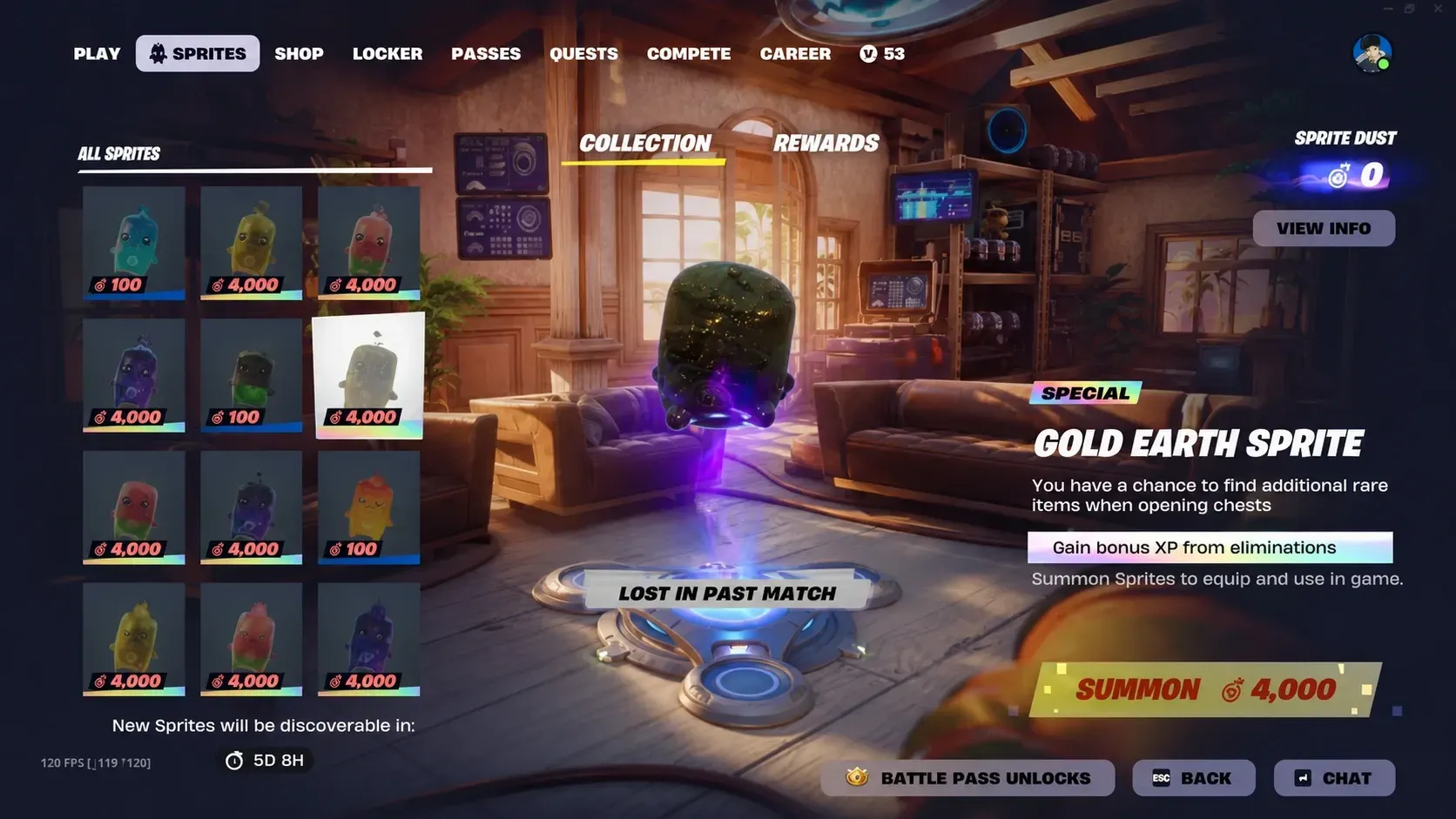 Fortnite Chapter 7 Season 3 How to Upgrade Sprites