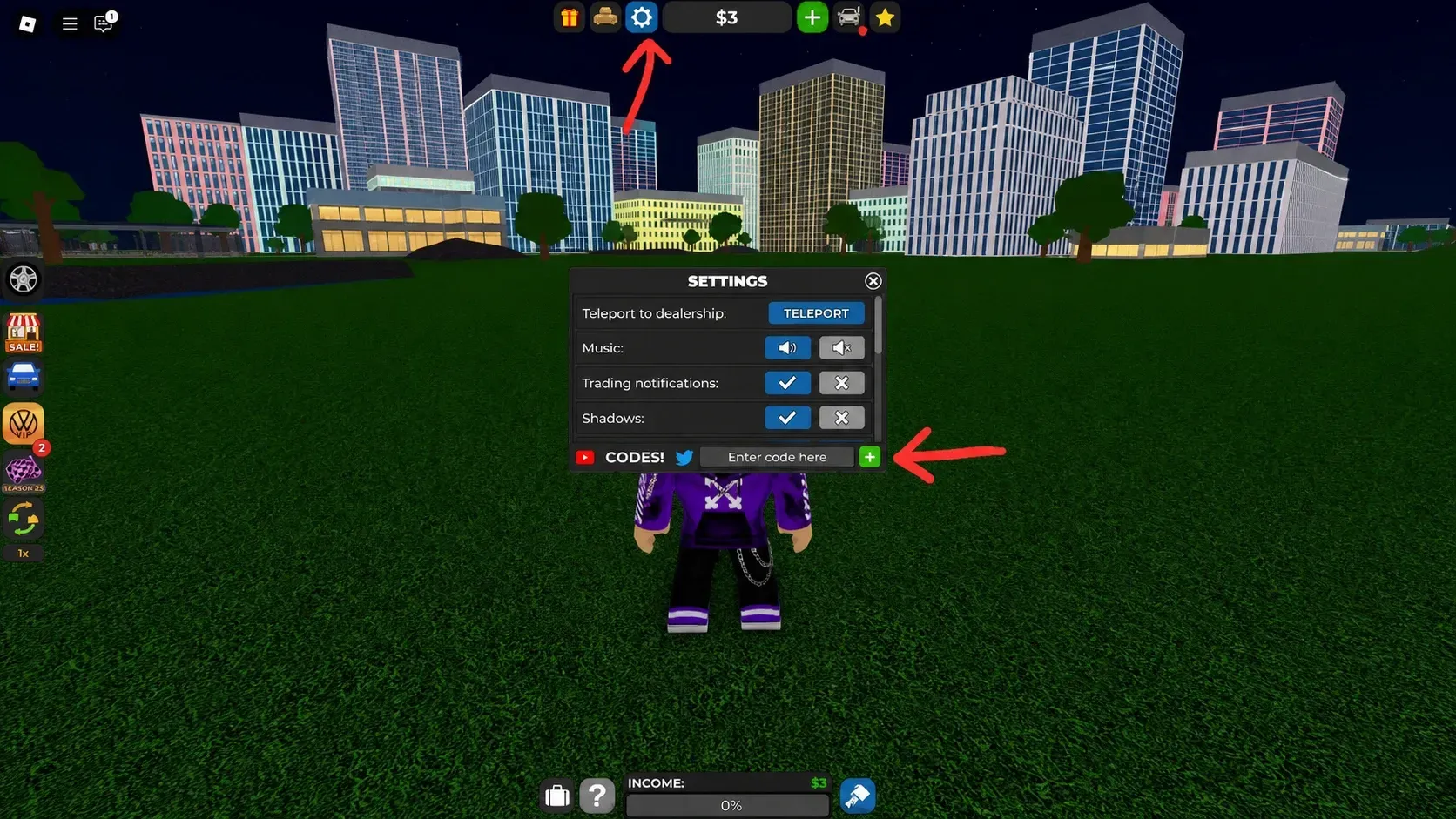 redeem roblox car dealership tycoon codes