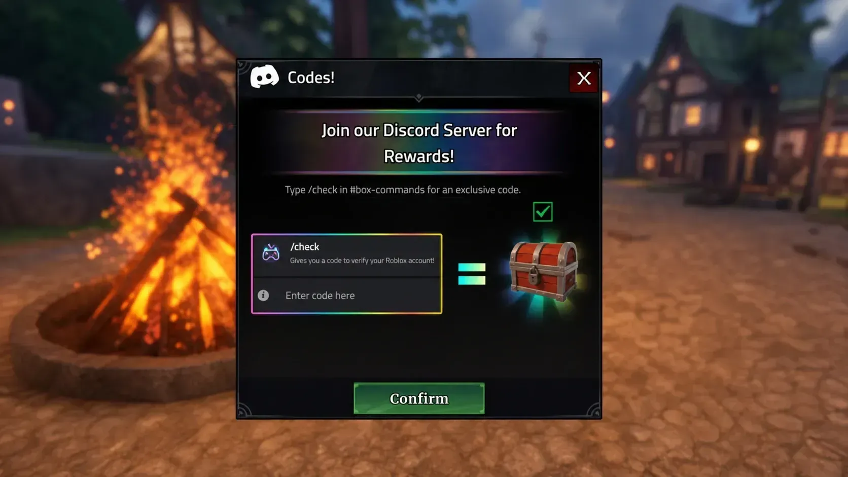 Iron Soul: Dungeon codes redemption screen with Pocket Tactics filled in where the code goes