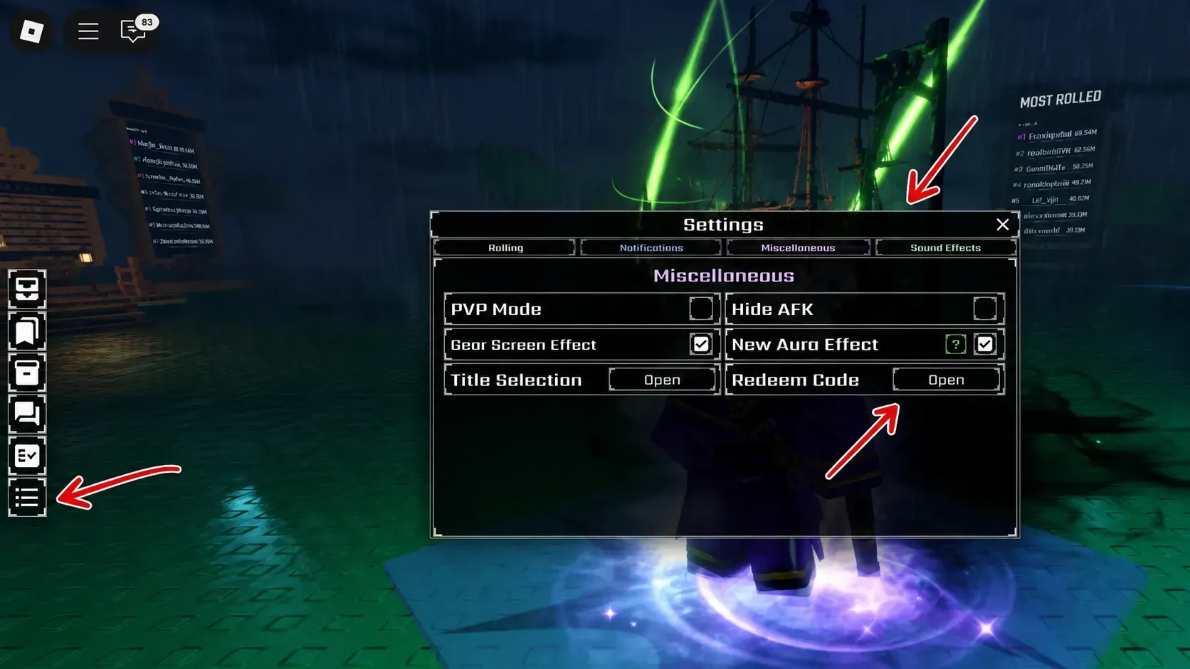 Steps to Redeem Sol's RNG Codes