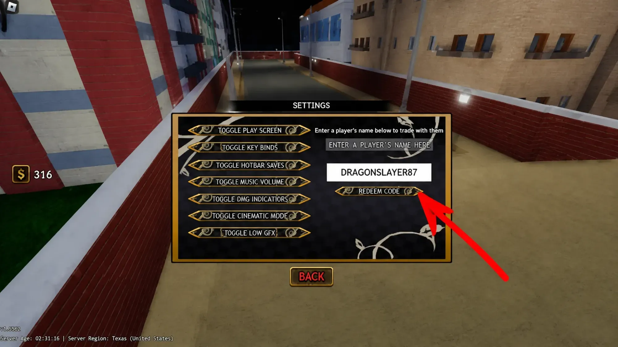 How to redeem codes in Your Bizarre Adventure