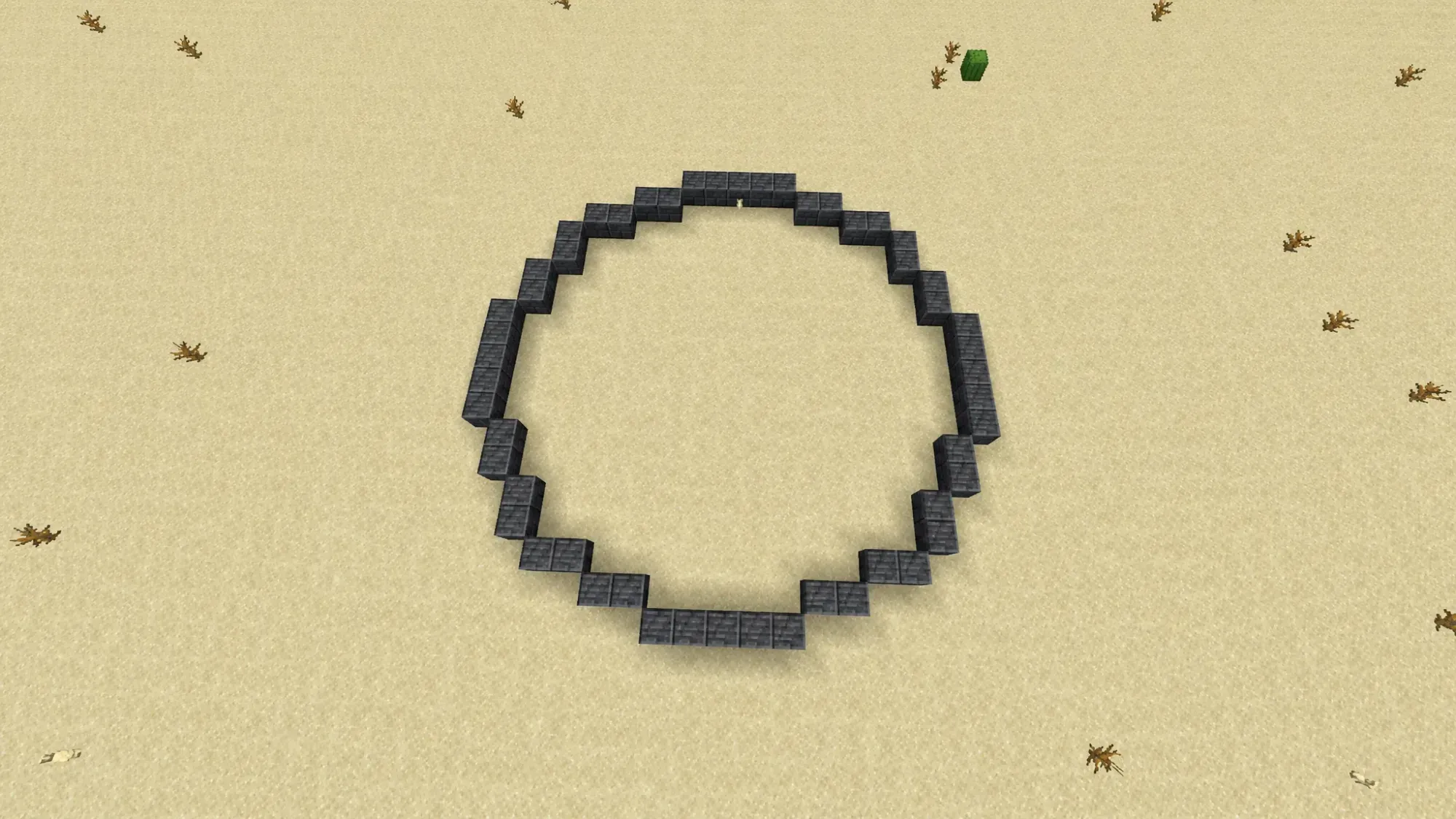 Complete circle in Minecraft