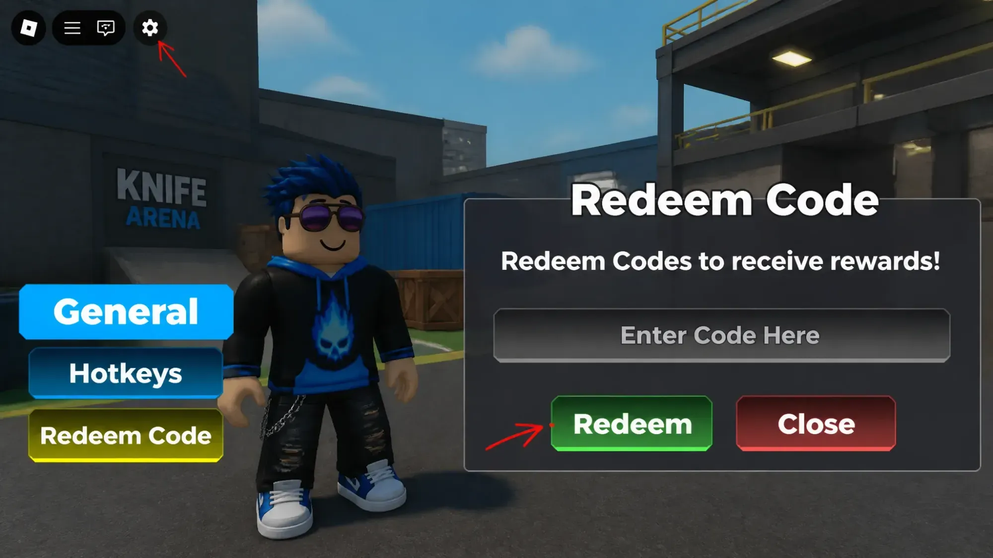 Knife Arena codes Redeem
