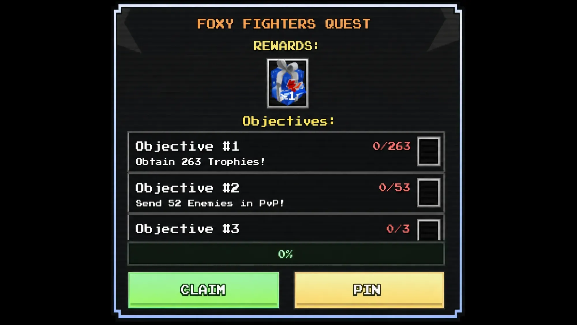 The Quest Menu in FNTD 2