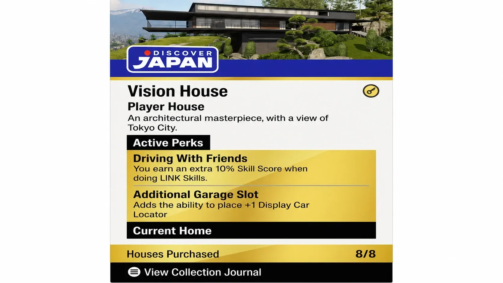 Information panel for Vision House