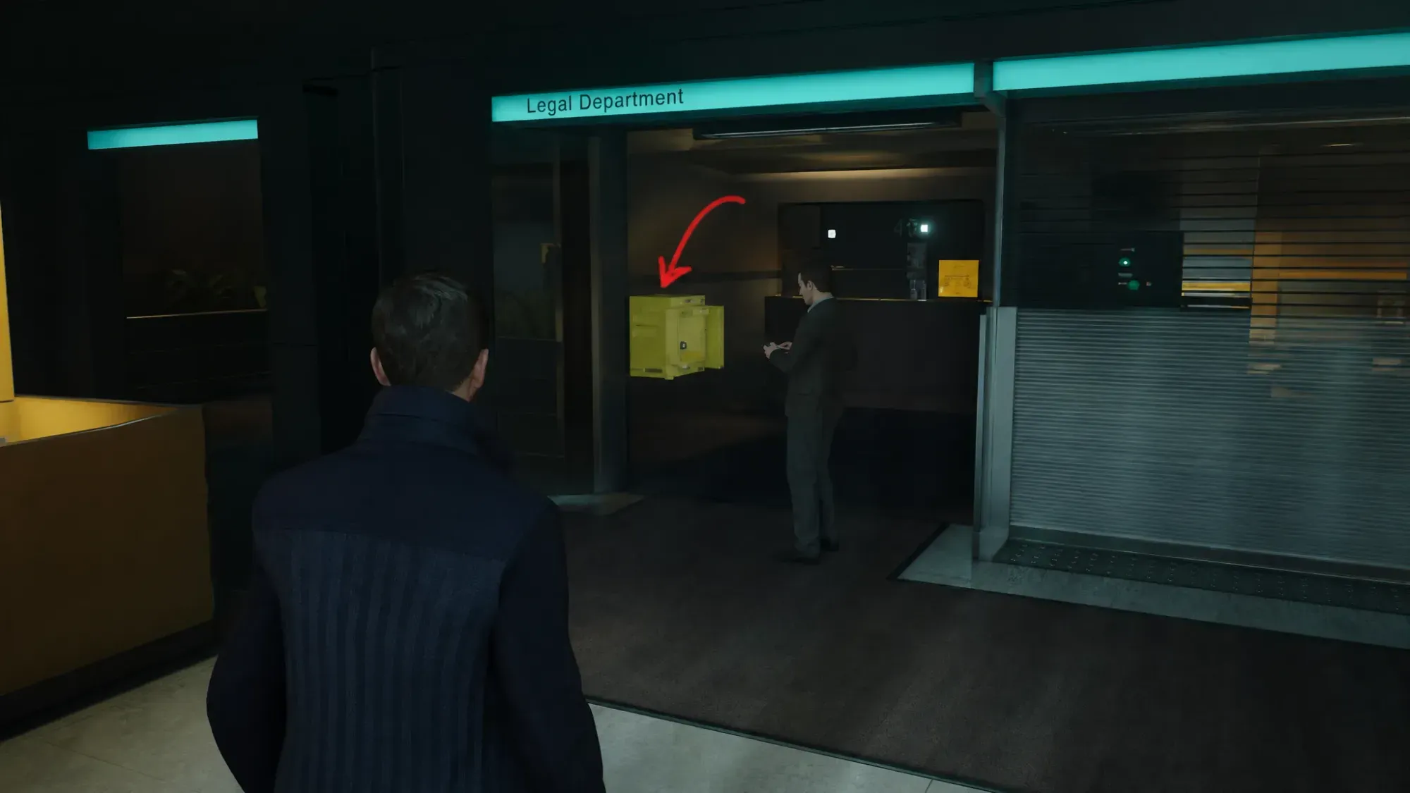 Yellow box interaction highlighted