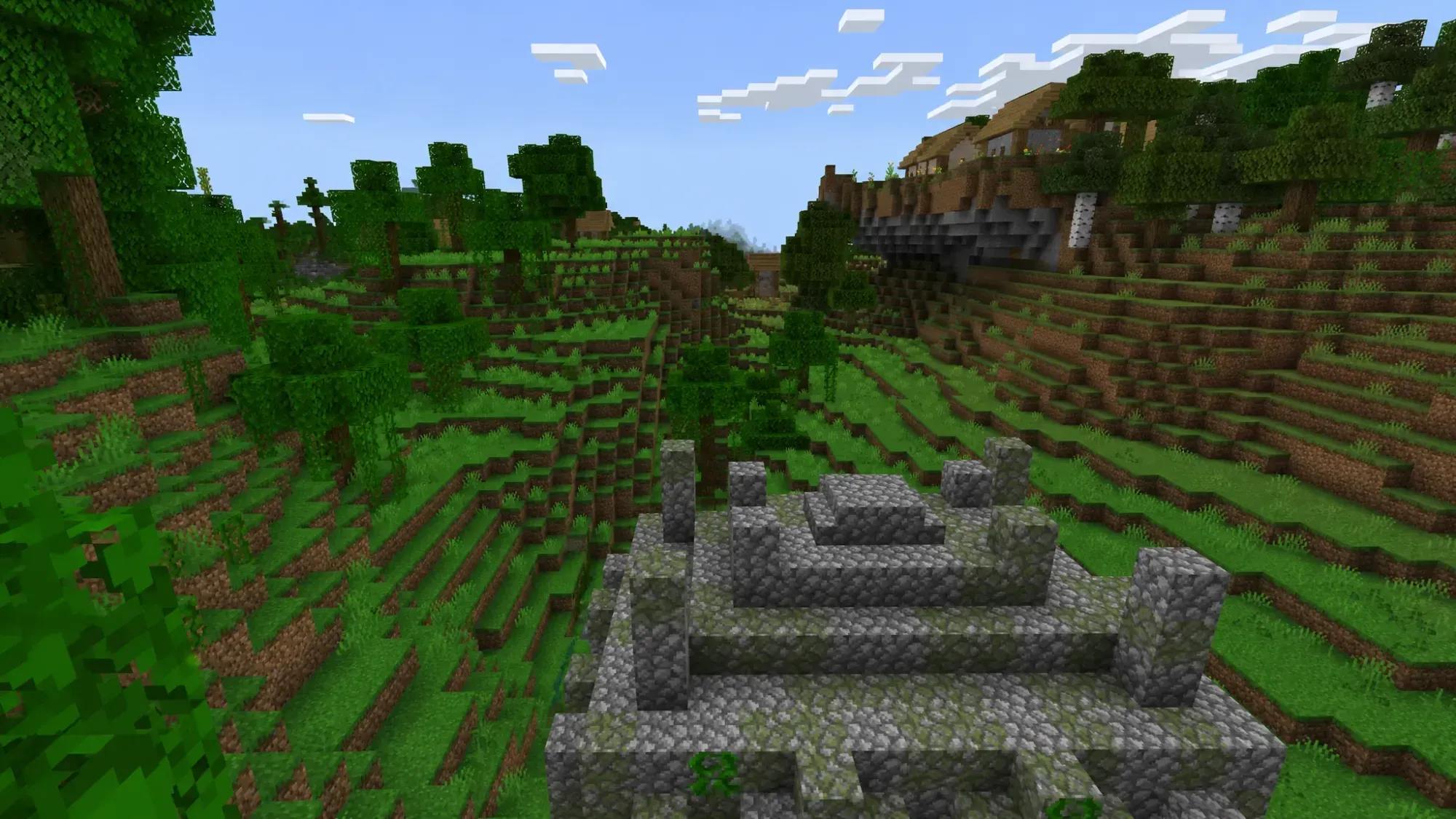 Jungle Temple near Village
