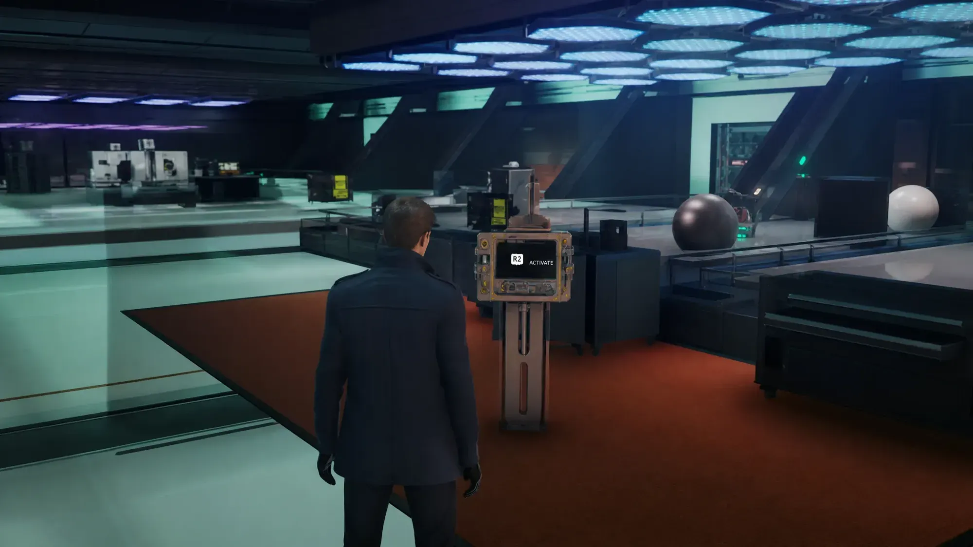 Character interacting with an object
