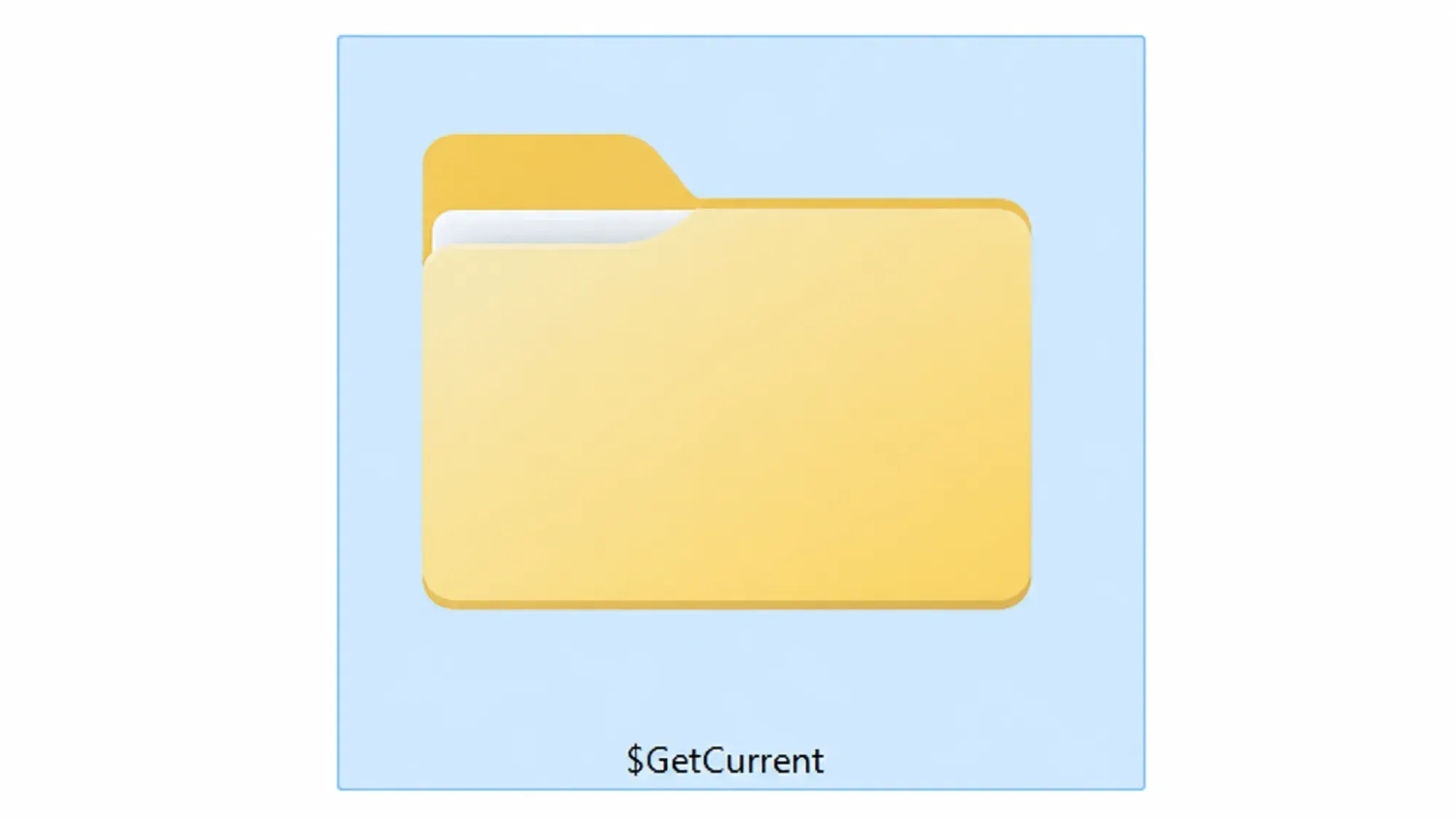 $GetCurrent folder in C drive