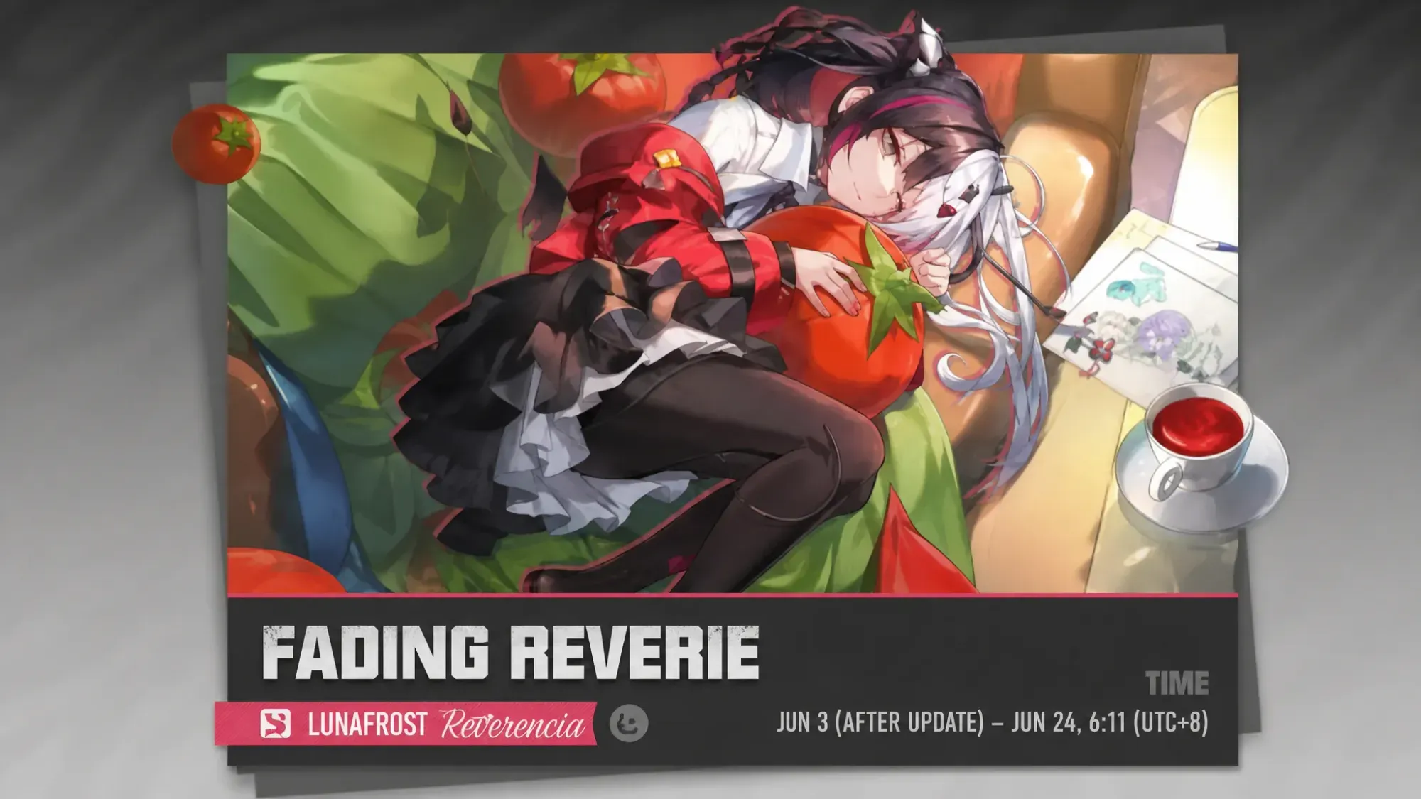 NTE banners: An image of the Chaos and Reverie banners