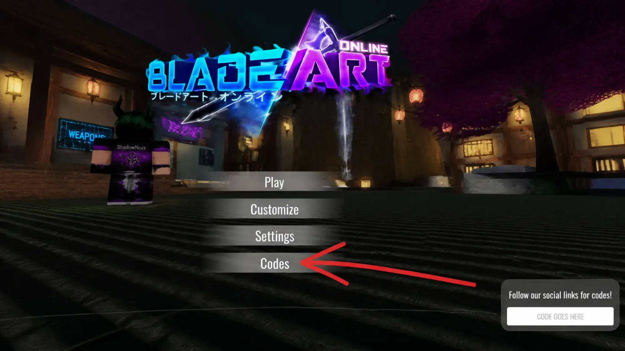 How to redeem Blade Art Online codes