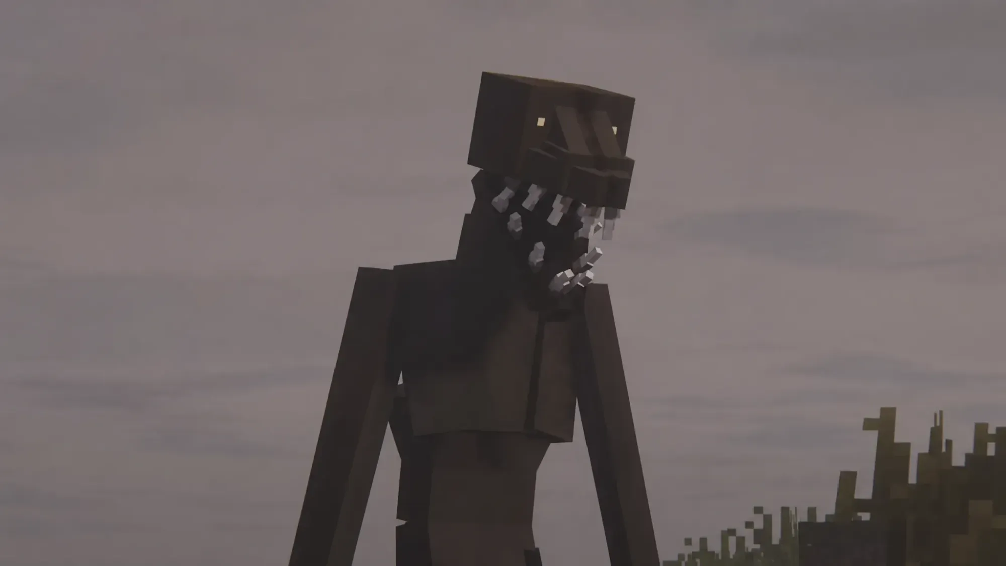 Cave Dweller Reimagined Minecraft horror mod