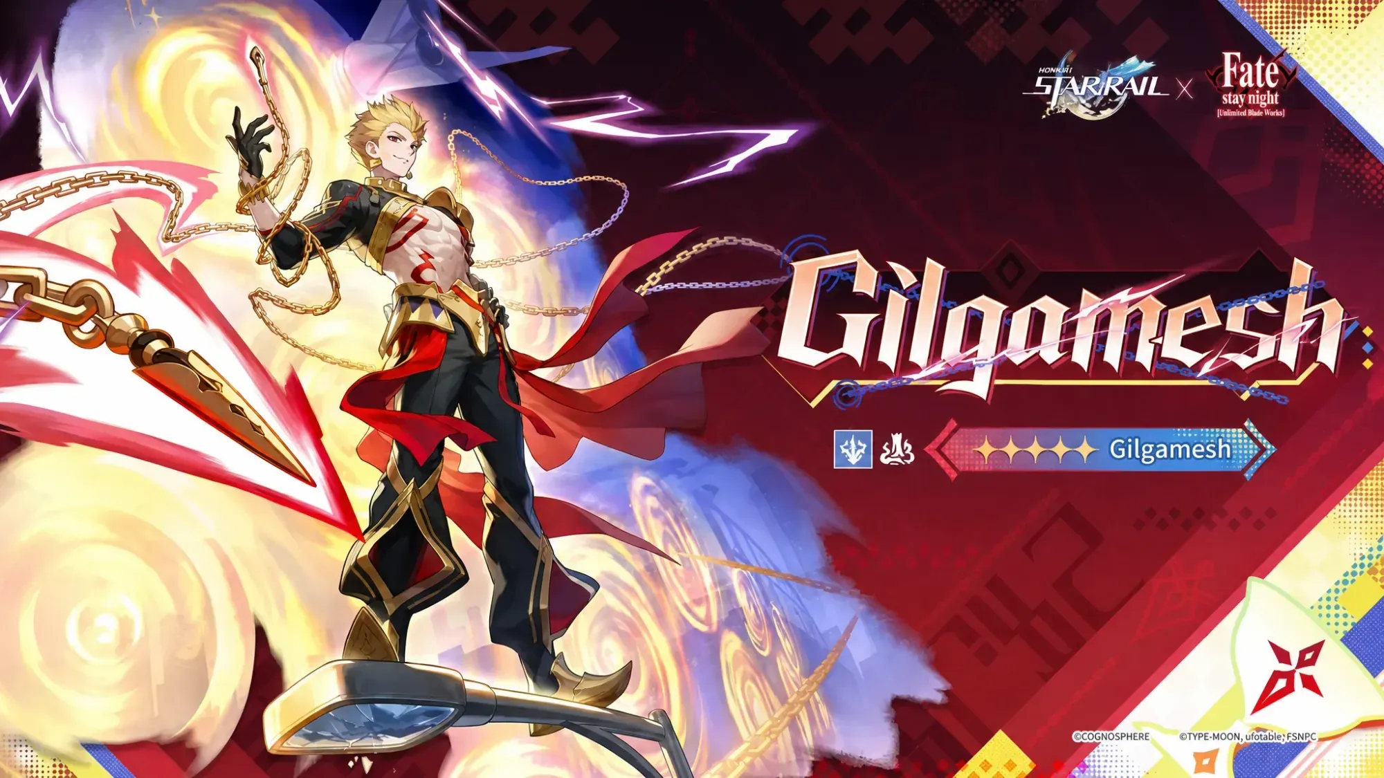 Gilgamesh Fate x HSR collab drip marketing