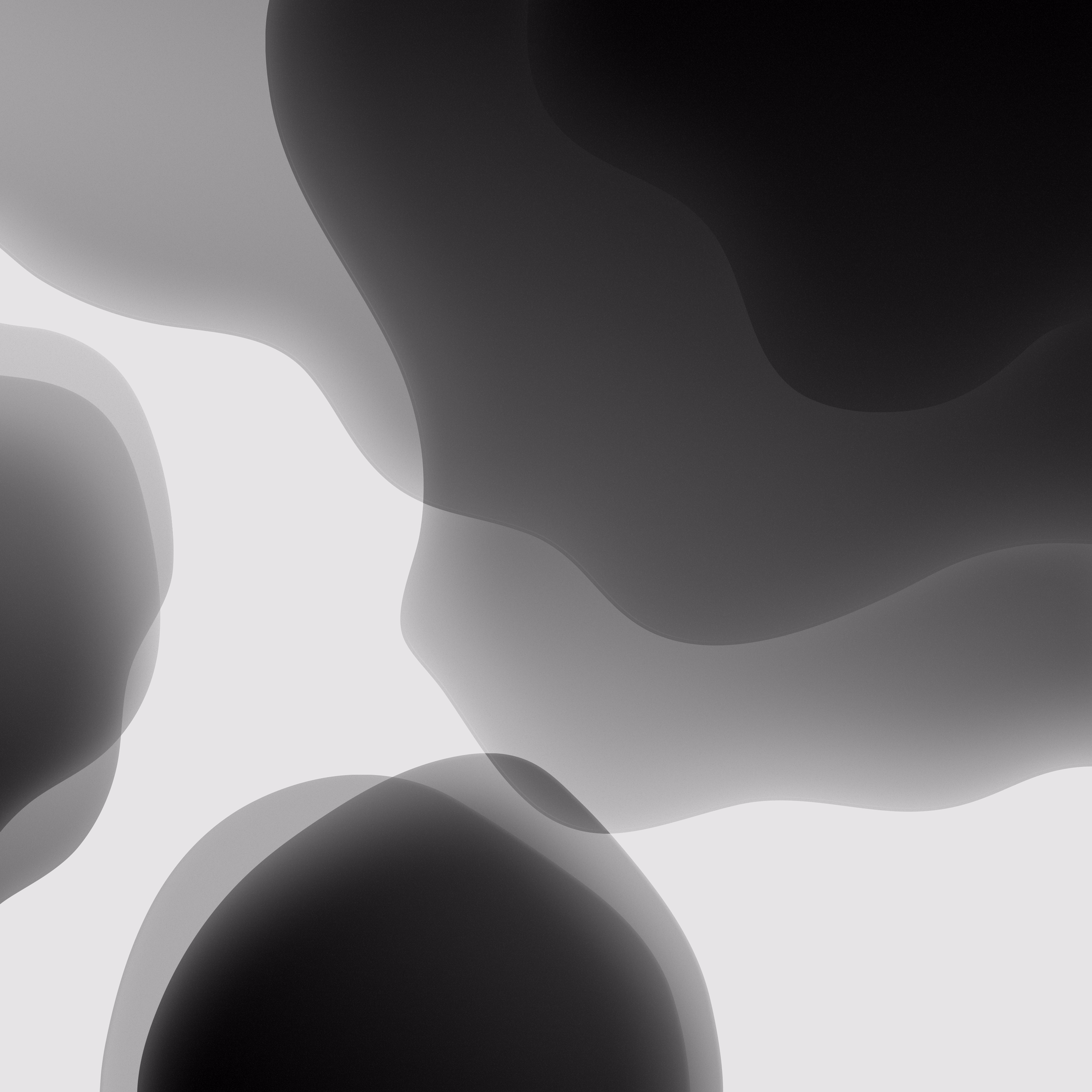 iOS 13 Black Light Wallpaper