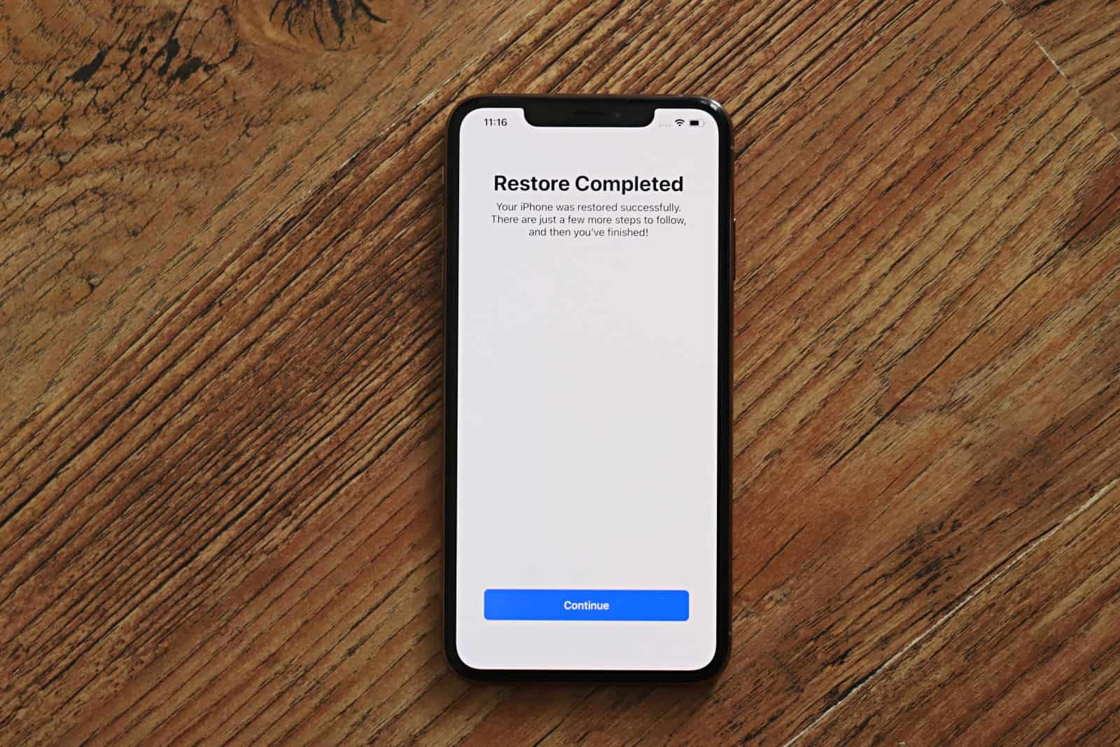 iPhone Restore Completed