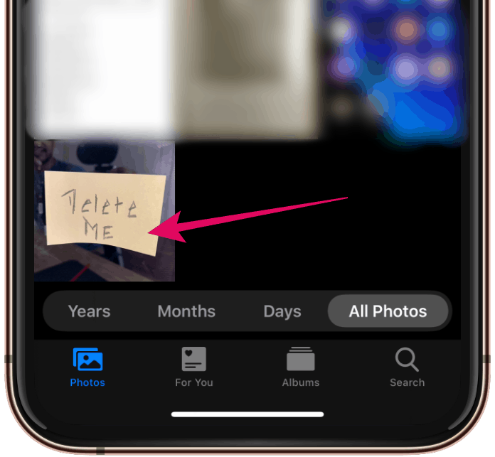 iPhone Photo Select Delete