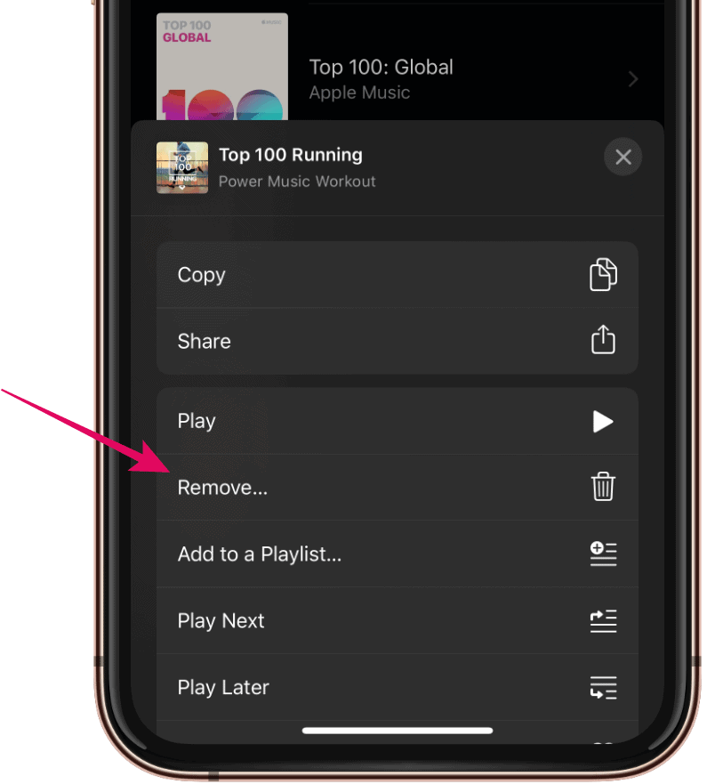 Remove Playlist Apple Music iPhone