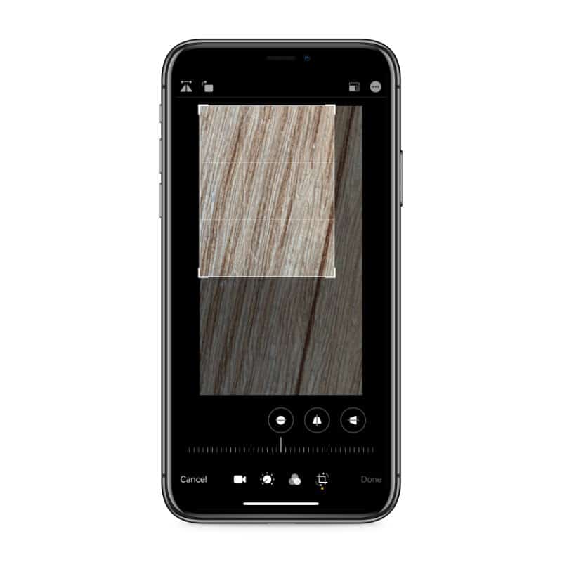 Crop and resize video iPhone photos app