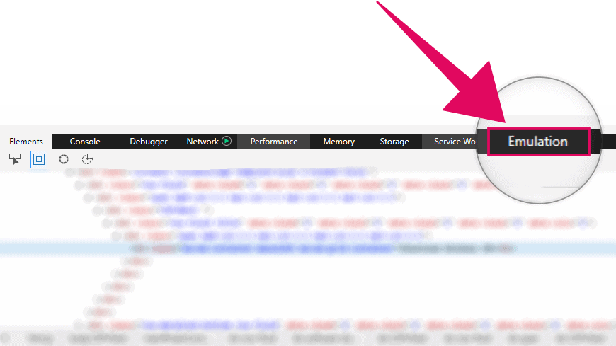 Microsoft Edge DevTools Emulation Tab