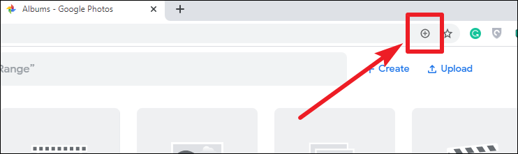 Click on the '+' button to Install Google Photos