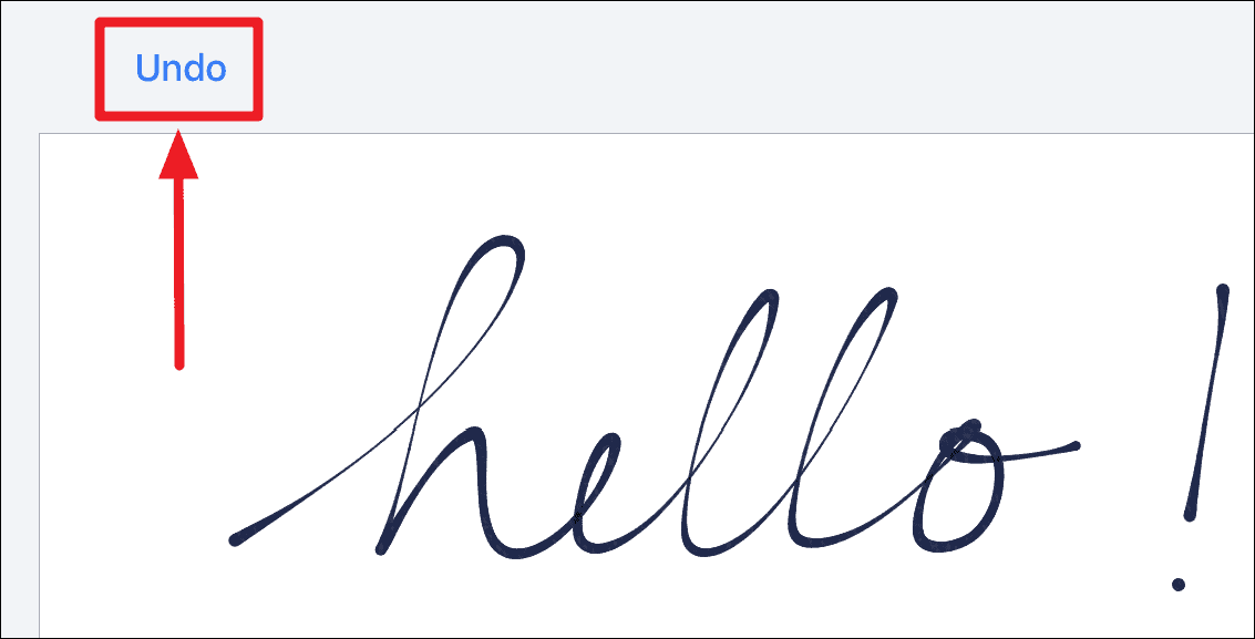 Undo Handwritten iMessage on iPhone