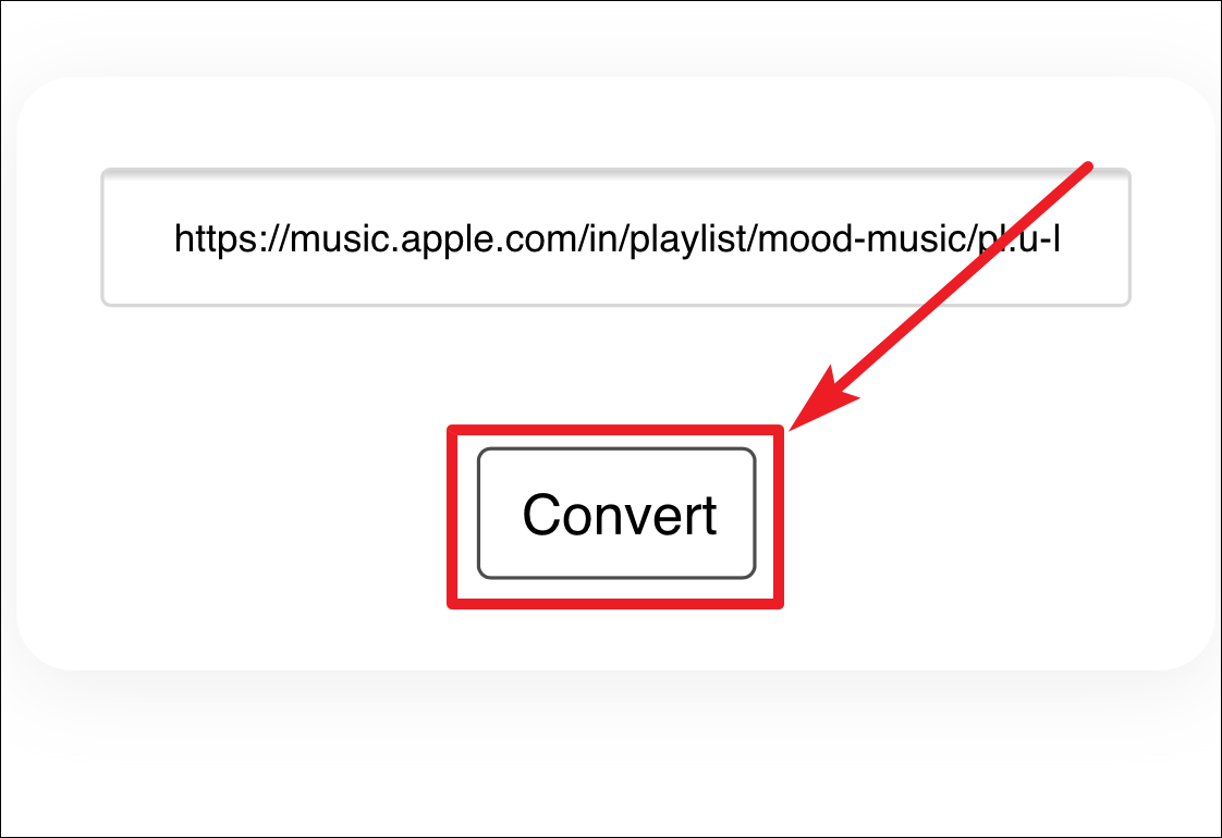 Tap on Convert to begin the conversion process.