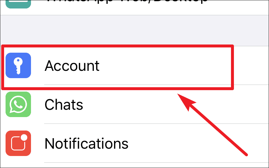 WhatsApp Account Settings