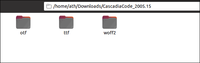 Cascadia Code Font Formats