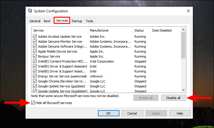 System Configuration