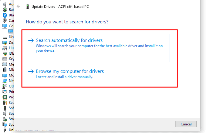 Update driver options