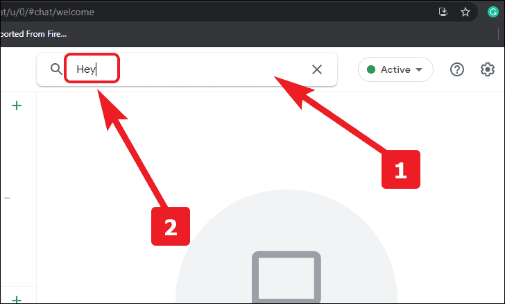 Search on Google Chat desktop