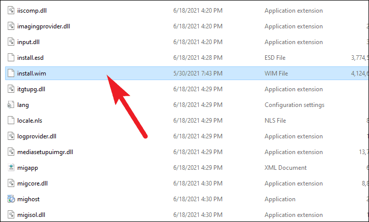 Copy install.wim File