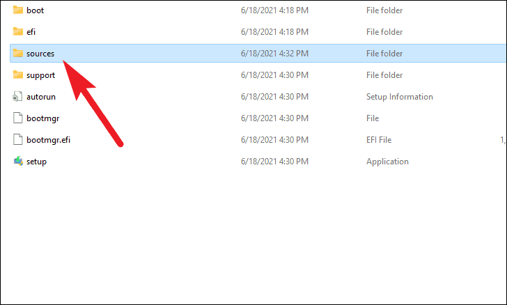 Navigate to Sources Folder