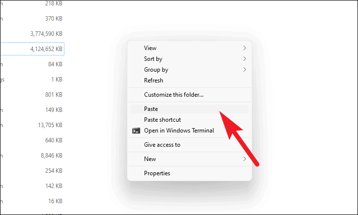 Paste install.wim File