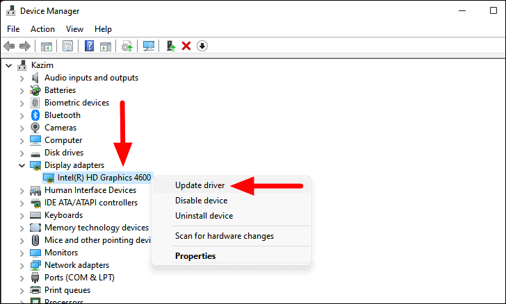 Update driver option