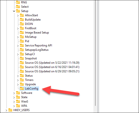 Create LabConfig Key