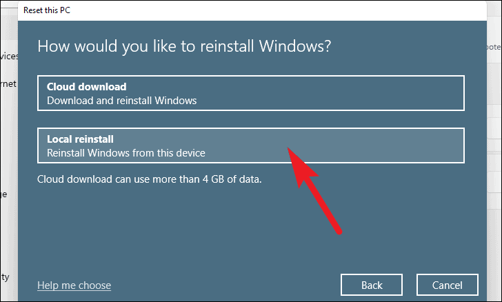 Choose installation method