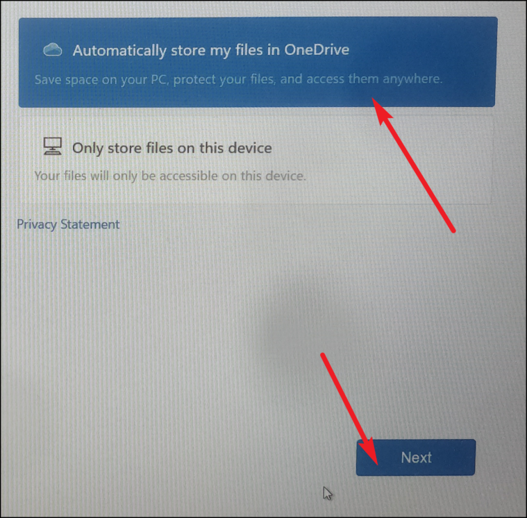 OneDrive setup