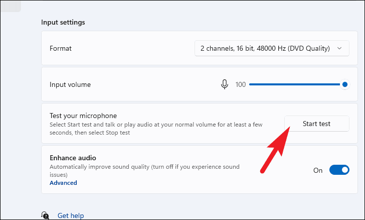 Testing your microphone