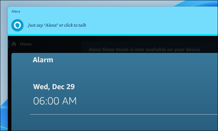Alarms and Reminders in Alexa app
