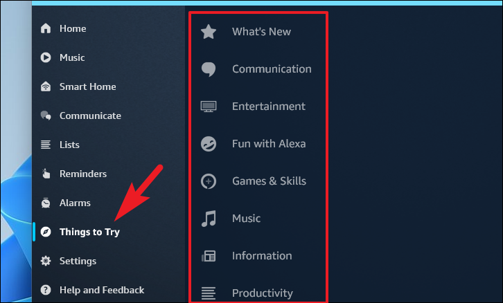 Exploring Alexa's features